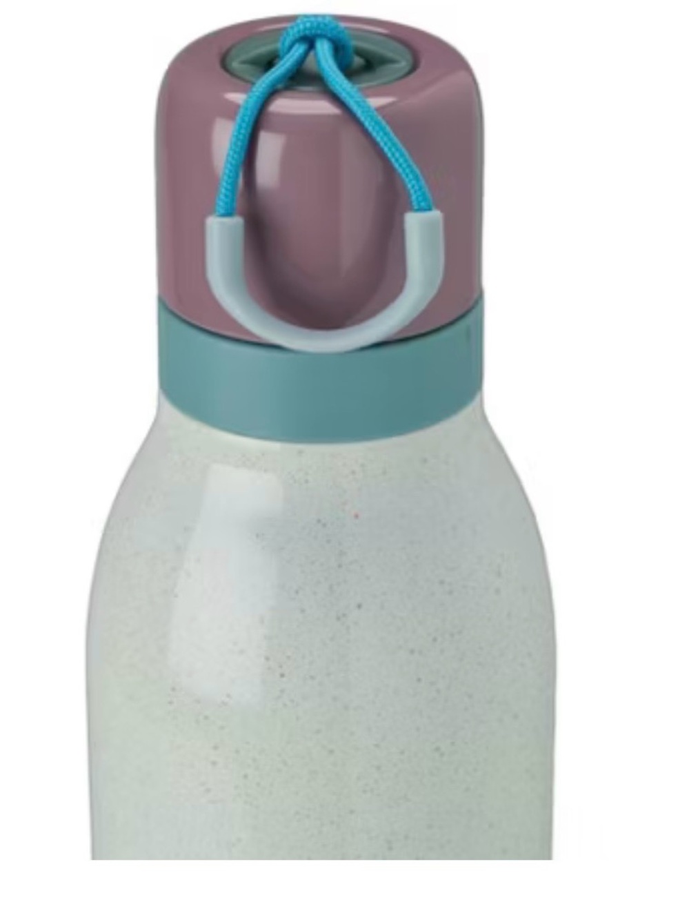 Owala Mint Green confetti Stainless Water Bottle with Purple Cap 24oz - Picture 3 of 4
